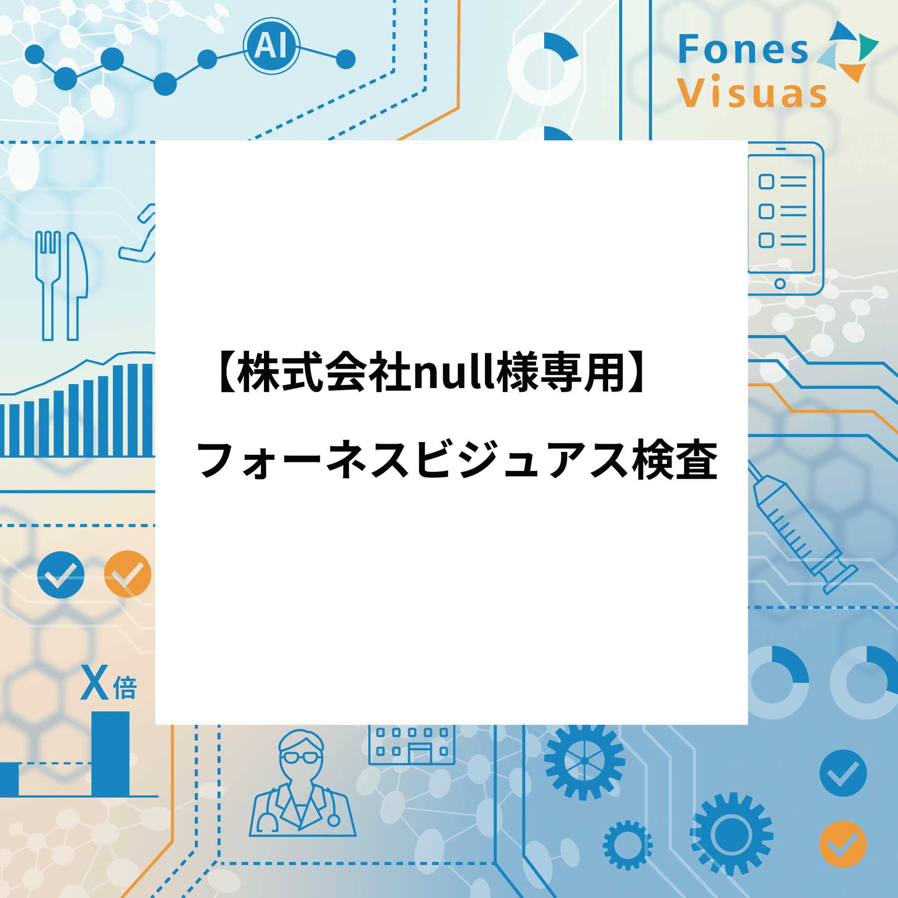 【株式会社null様専用】フォーネスビジュアス検査